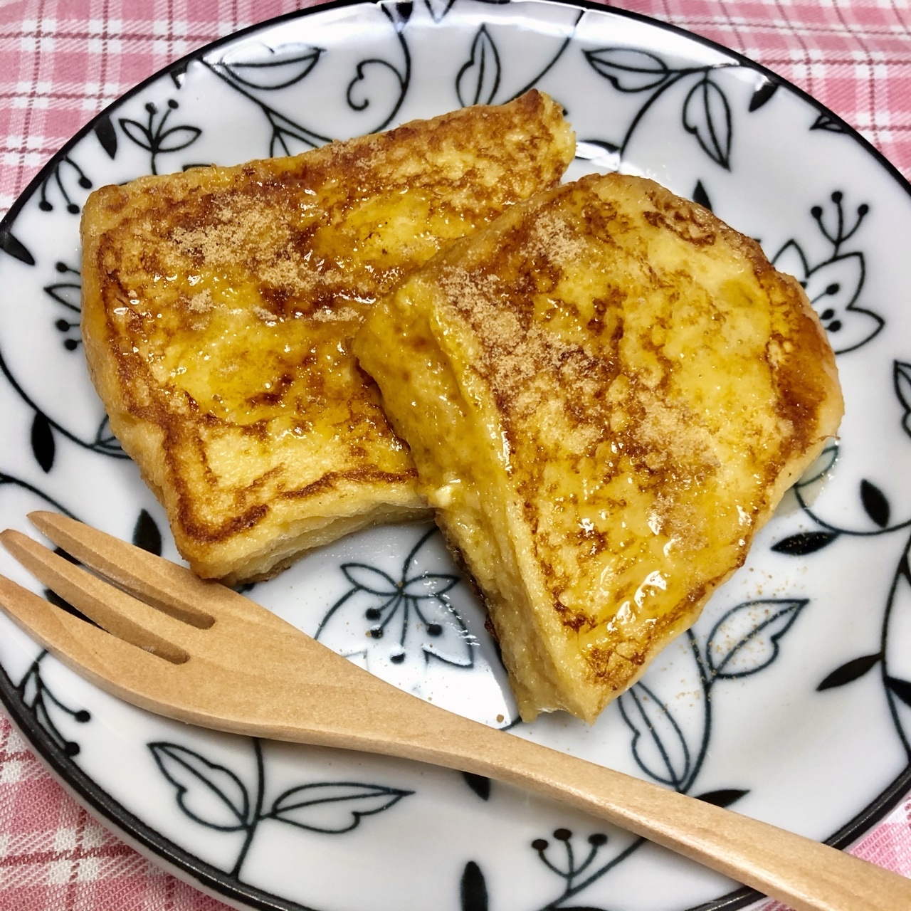 ホットプレートで黒糖豆乳フレンチトースト