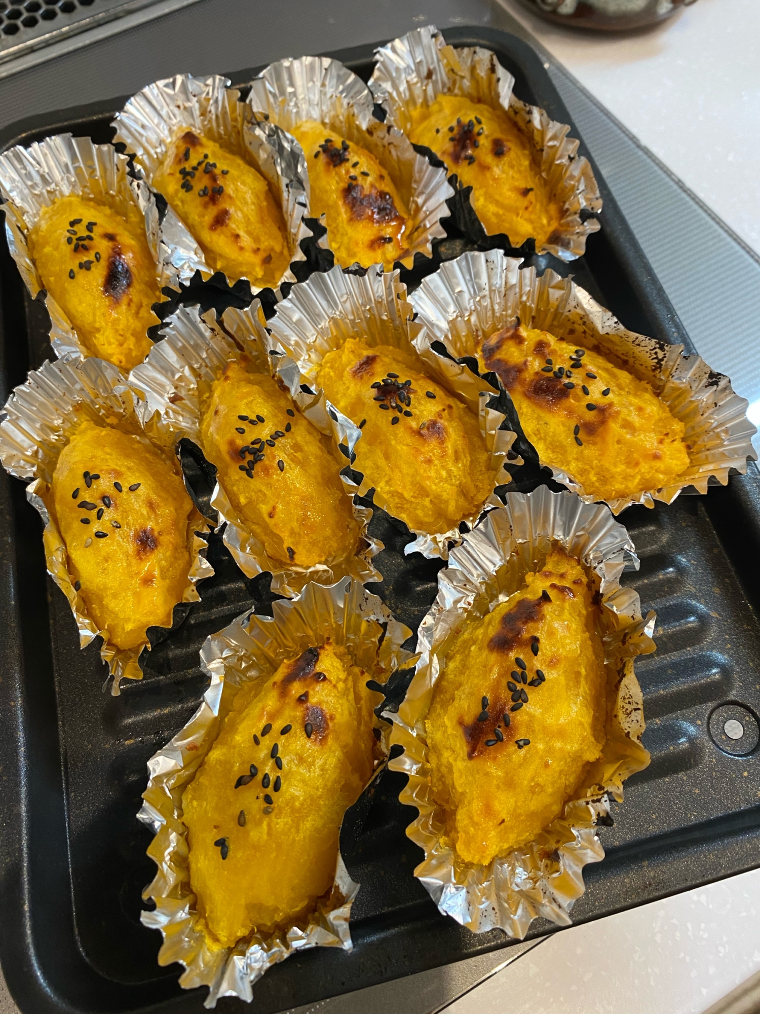 オーブン焼き芋で 甘味料少なめのスイートポテト レシピ 作り方 By はしぽよ 楽天レシピ オーブン焼き芋で 甘味料少なめのスイートポテト レシピ 作り方 By はしぽよ 楽天レシピ
