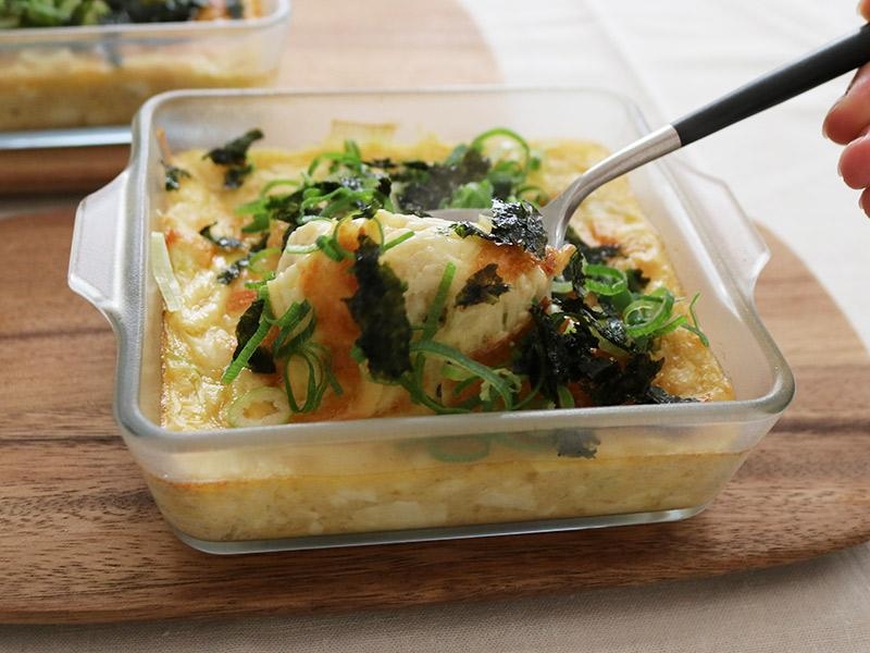 セラベイクで、 長いもと豆腐の和風グラタン