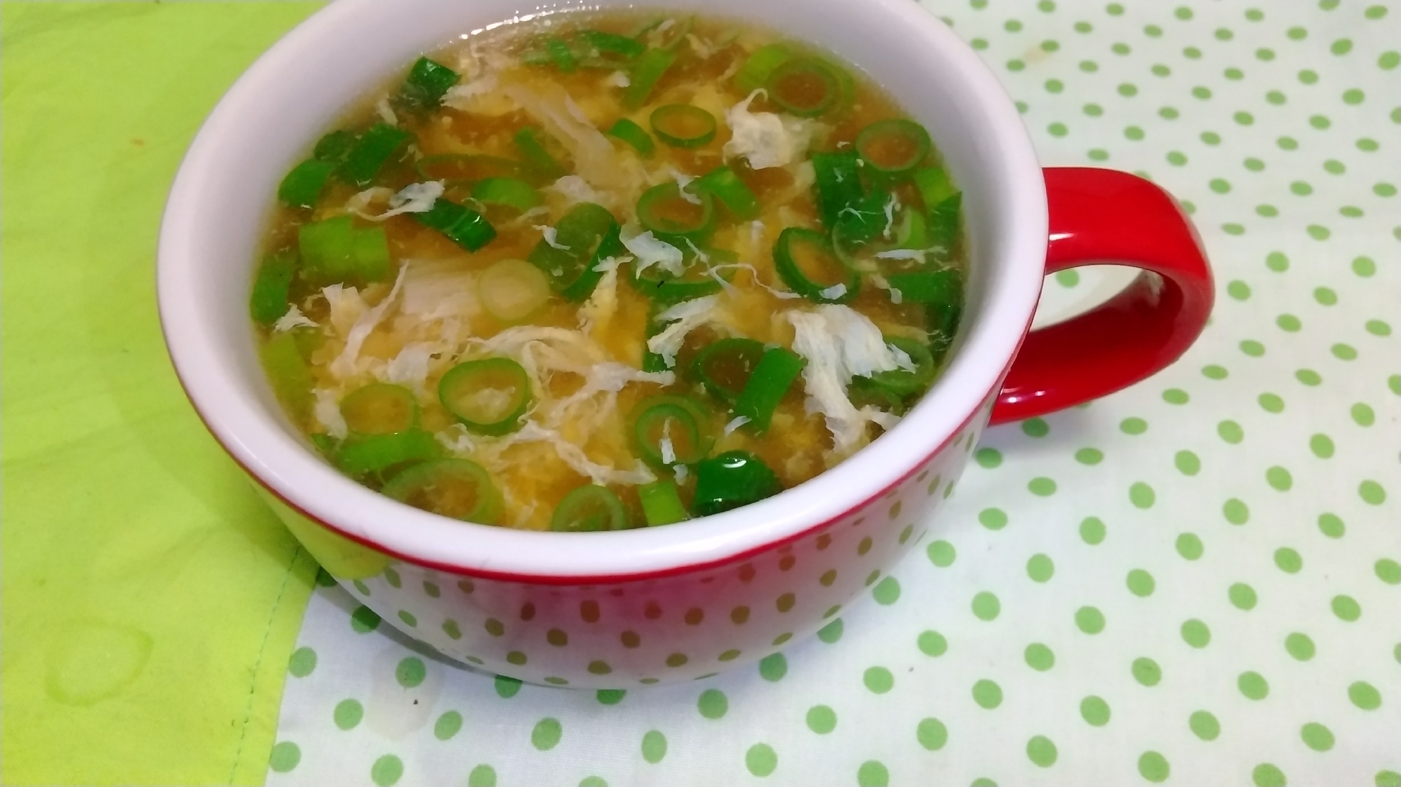 中華スープの素なしで☆ふわふわ玉子スープ