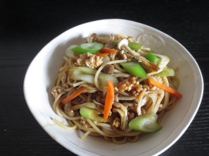 塩麹カレー焼きそば