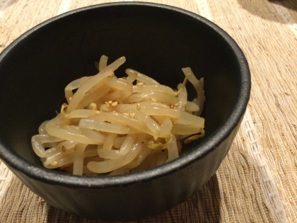 冷麺によくあう、ピリ辛もやし