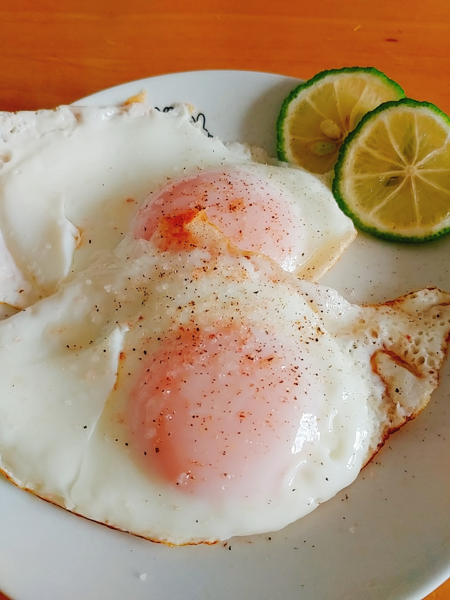 カボスで爽やか☆半熟目玉焼き