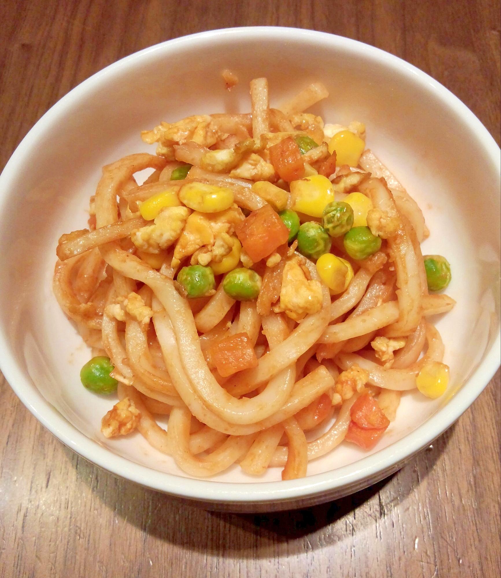 子供が大好き♪ケチャップ味の焼きうどん