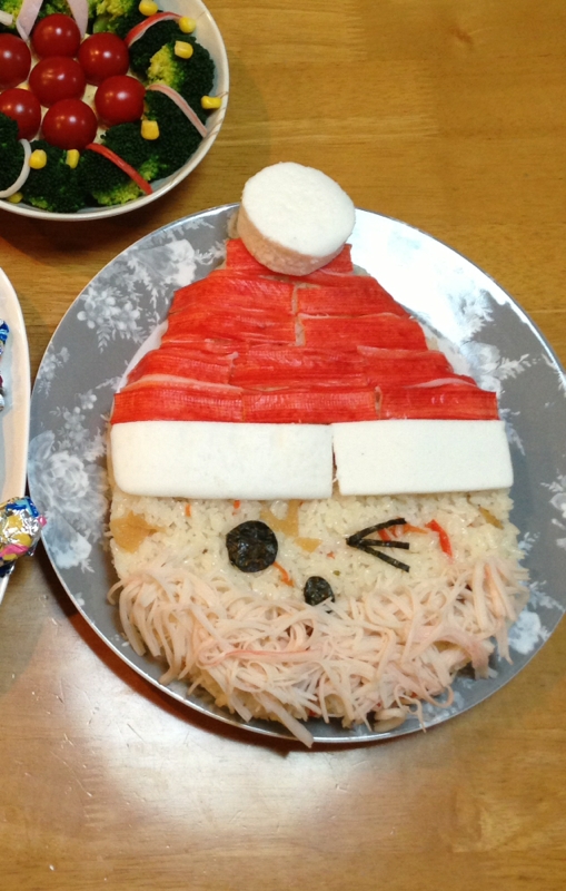 クリスマスに ちらし寿司でサンタ レシピ 作り方 By ヘビロテ36 楽天レシピ