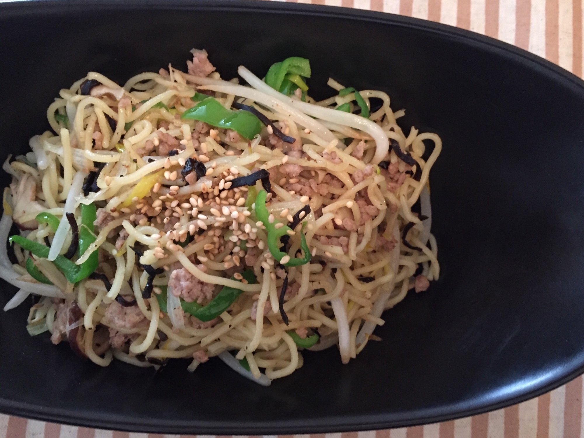 パパッと簡単！塩昆布焼きそば