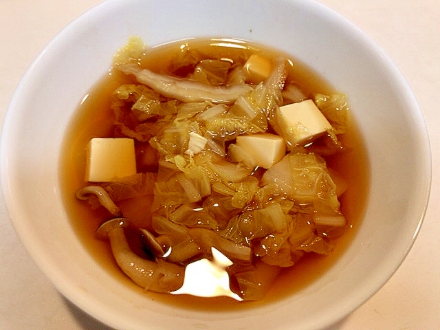 香酢仕上げ☆大根と白菜の中華スープ