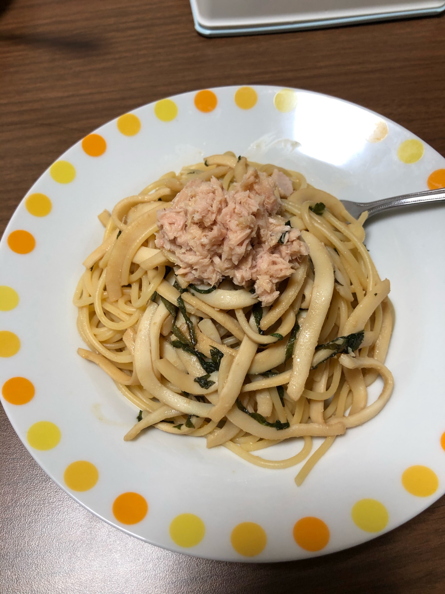 イカと大葉の和風パスタ