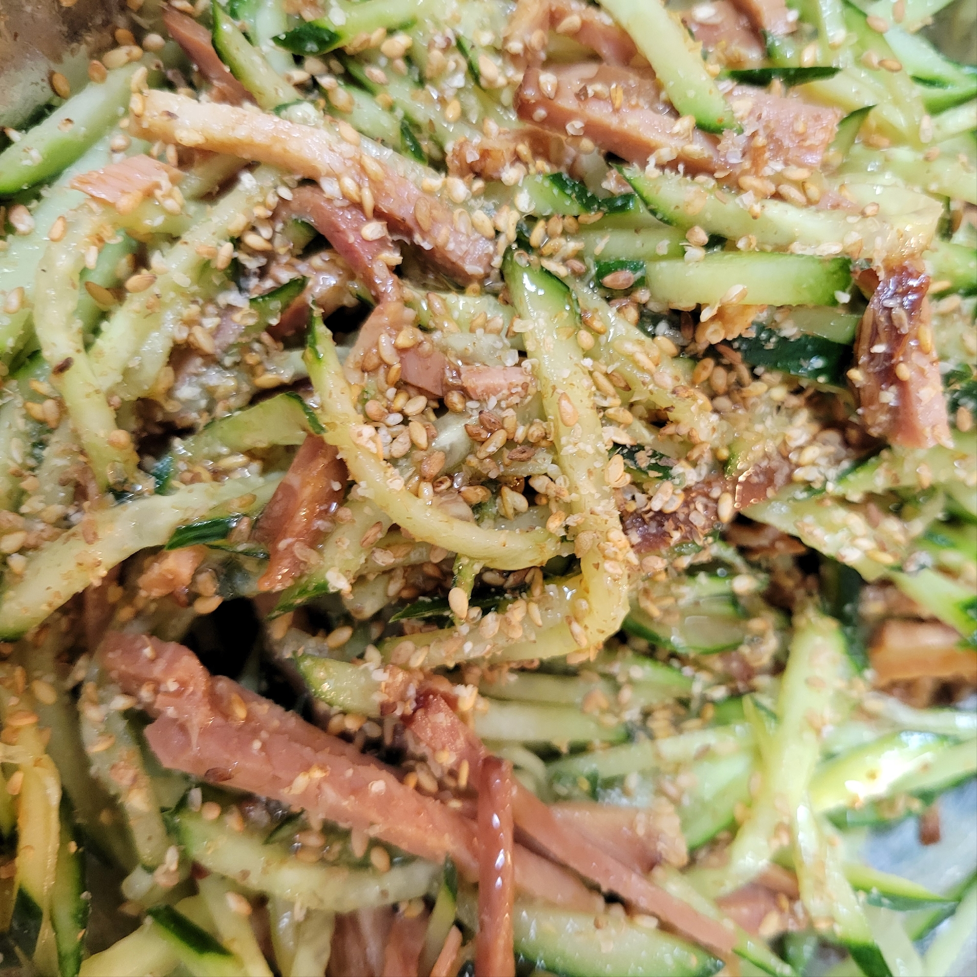 簡単！美味！きゅうりとチャーシューの辛子醤油合え♪