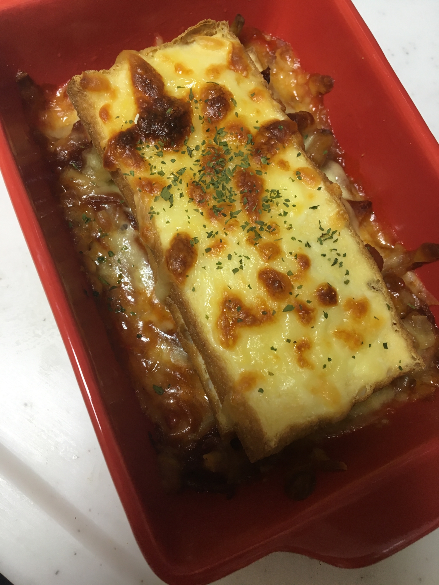 厚揚げ豆腐でラザニア風〜╰(*´︶`*)╯♡