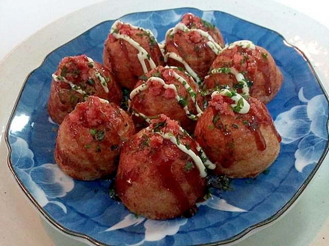 明太子と青のりのたこ焼き レシピ 作り方 By ぷ みぃまま 楽天レシピ 明太子と青のりのたこ焼き レシピ 作り方 By ぷ みぃまま 楽天レシピ