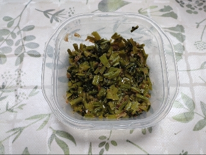 かぶの葉の甘辛炒め