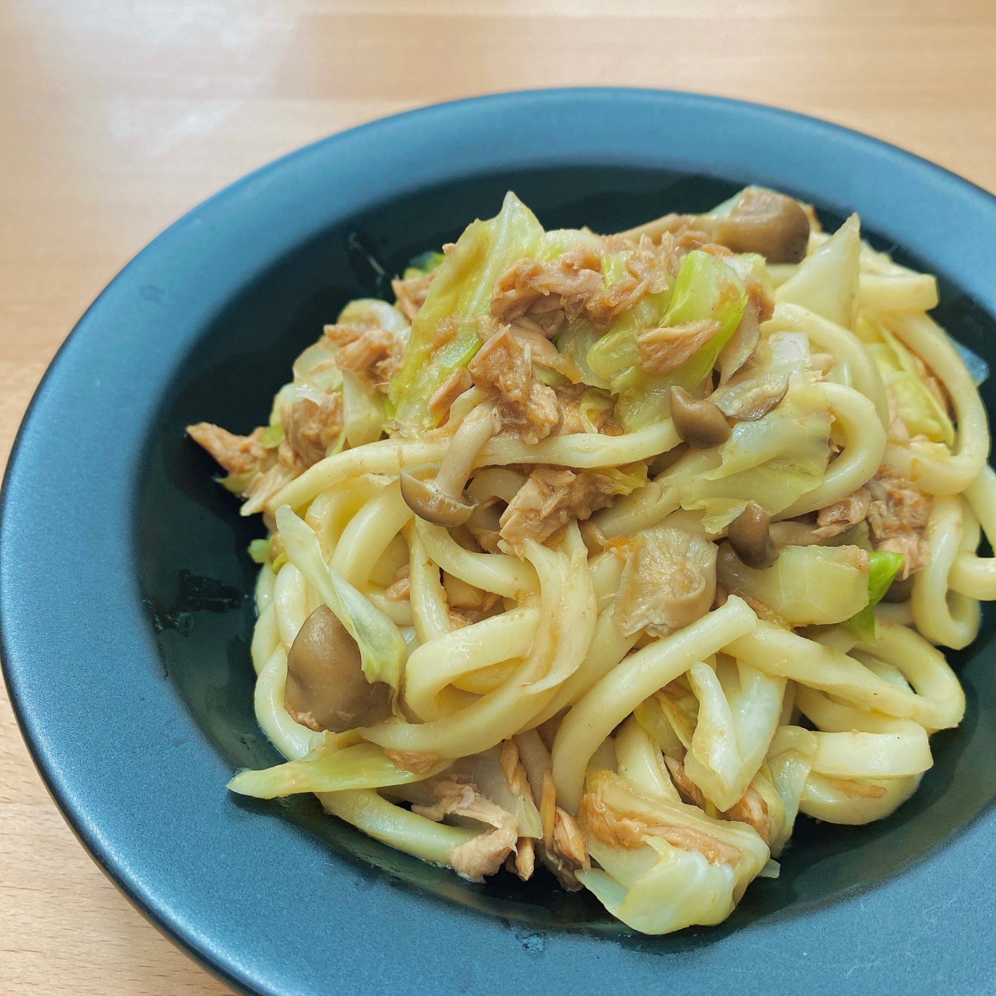 ひとりごはんに！レンジで簡単♪和風ツナ焼きうどん