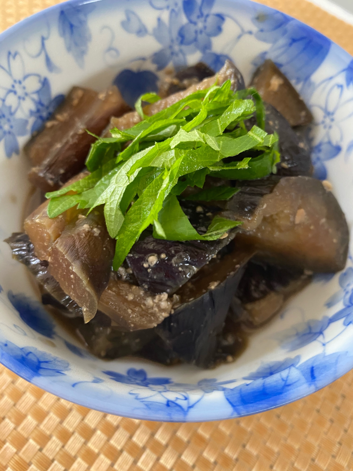 なすと大葉の味噌煮