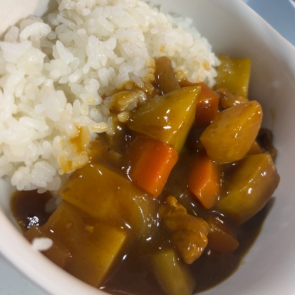 カレーライス　隠し味はすき焼きのタレ