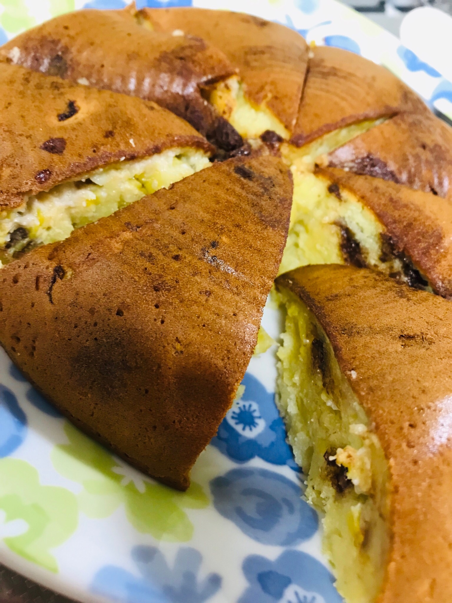炊飯器で簡単！バナナチョコケーキ♪