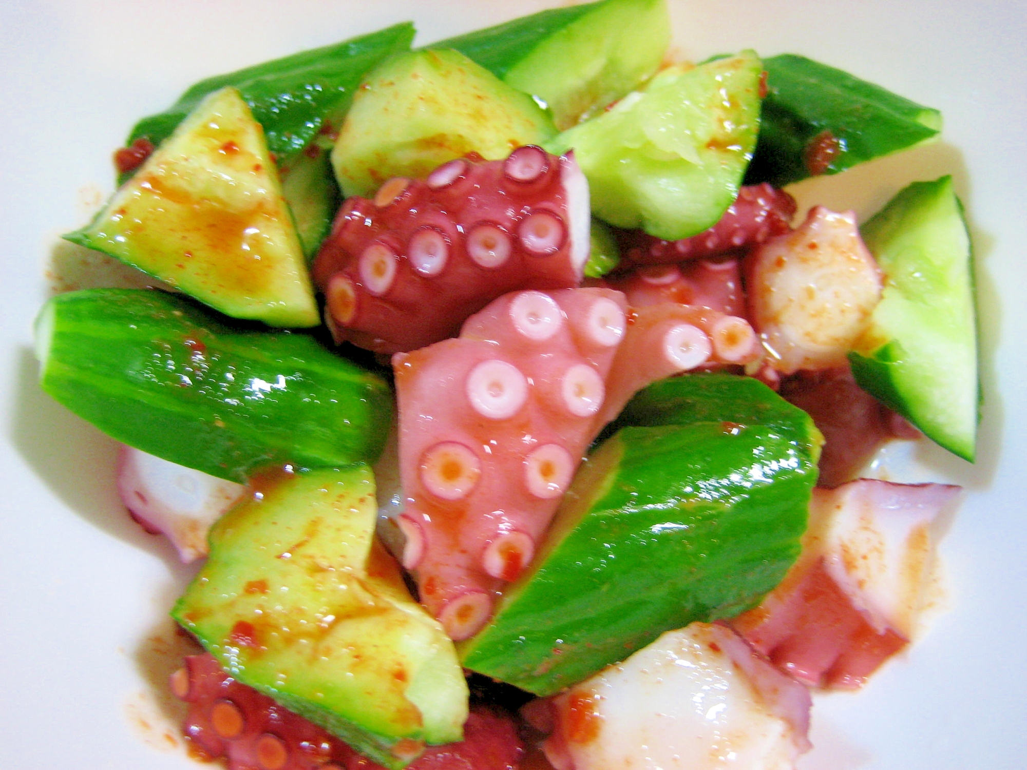 簡単!和えるだけ!☆旨い!たこキムチきゅうり☆