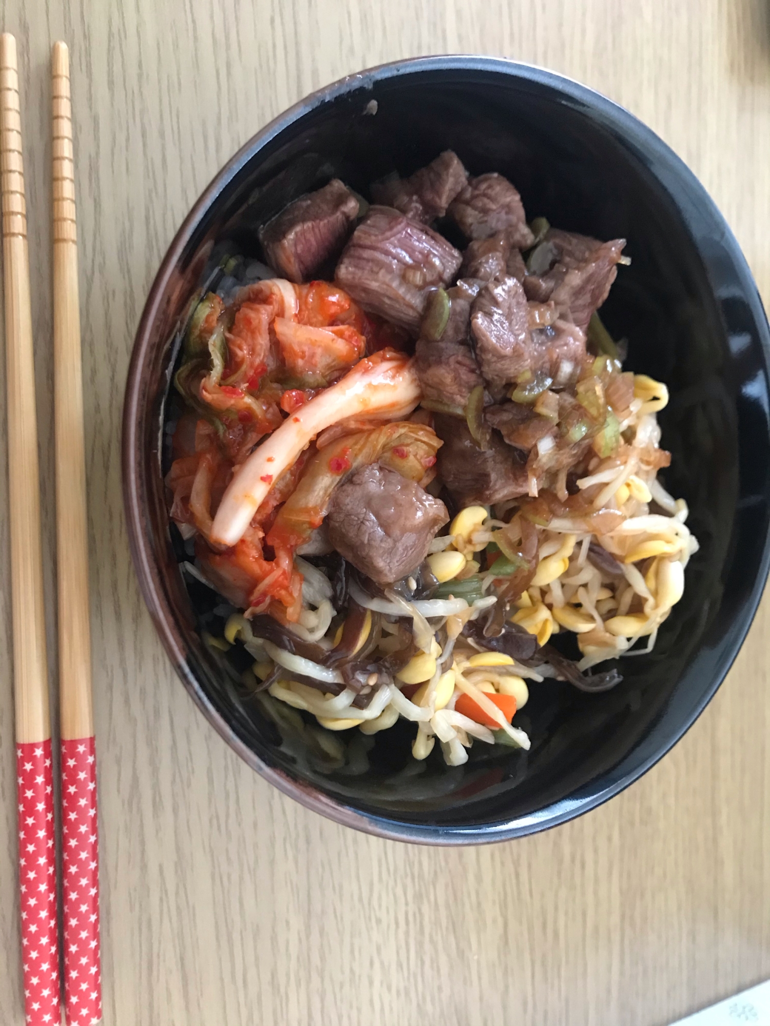 ステーキビビンバ丼