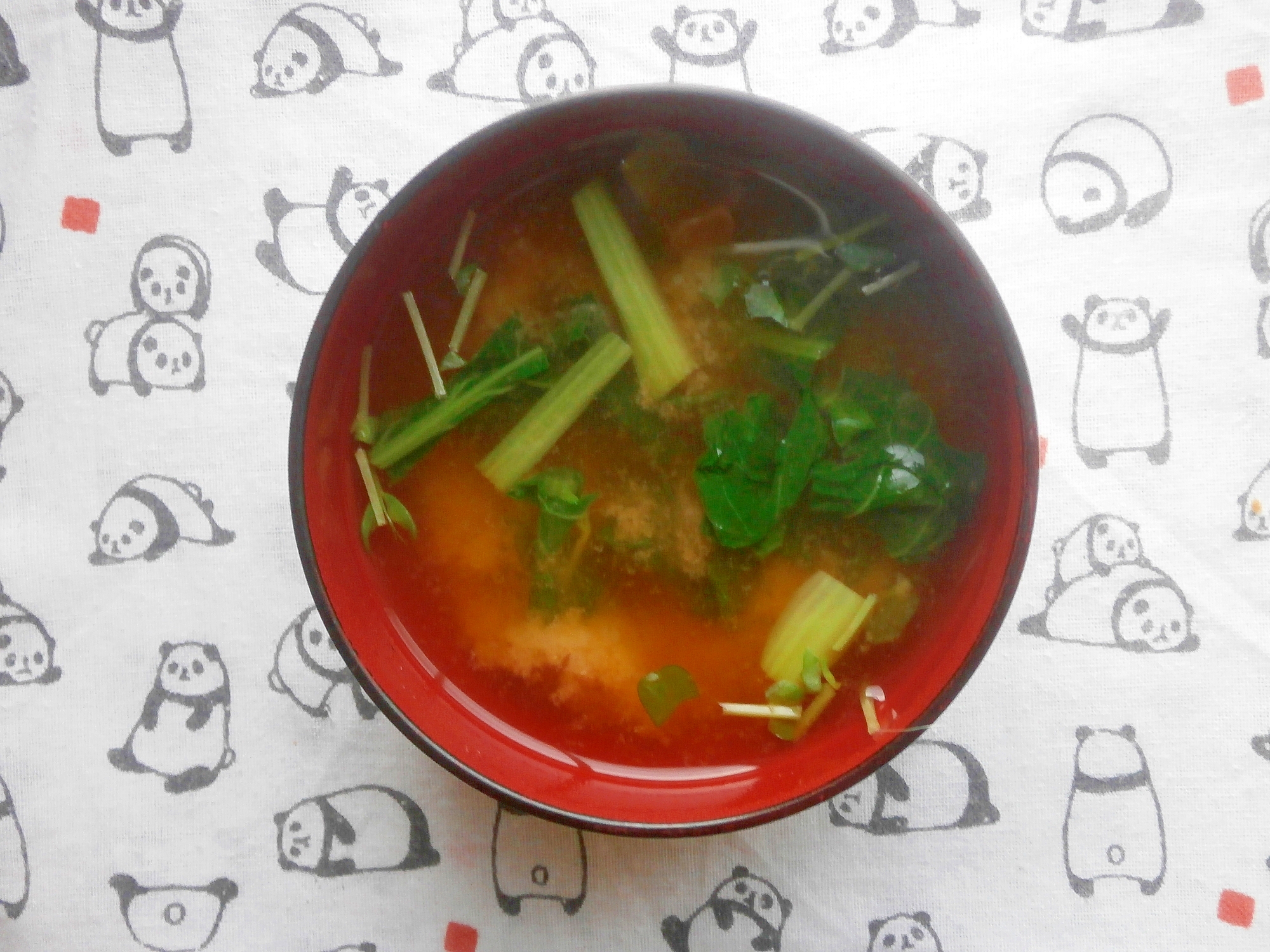 小松菜・とうみょうの味噌汁