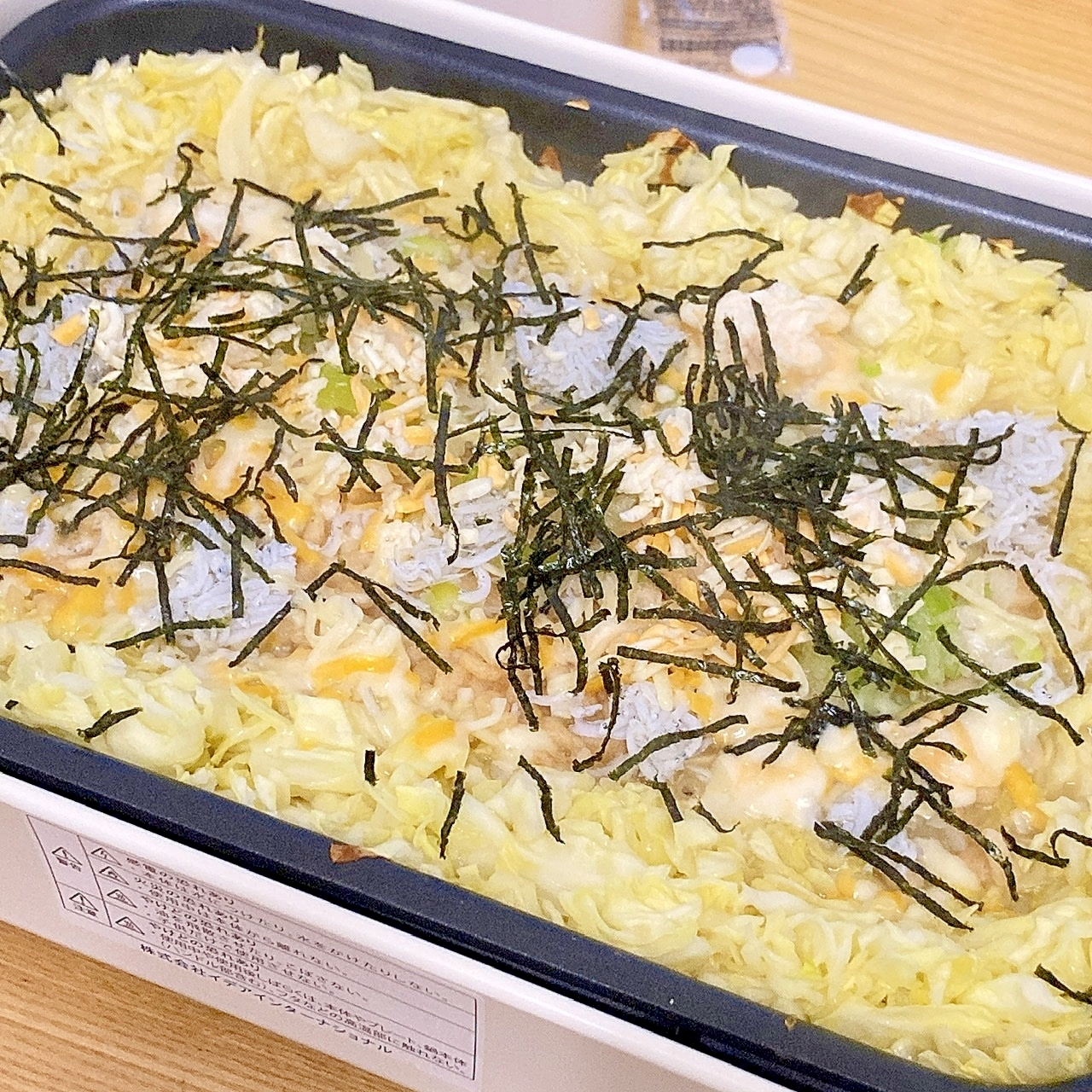 ホットプレートで作る!和風しらすチーズもんじゃ