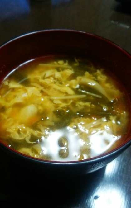 いろいろな野菜が、卵スープでたくさん美味しく食べられました(^^)