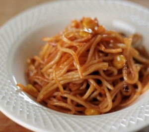 弁当に！中華麺でナポリタン