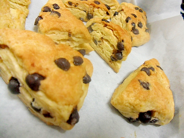 チョコチップスコーン　そのままで美味しい