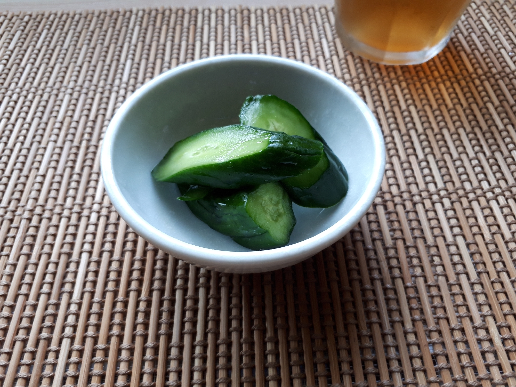 袋でかんたんキュウリのからし漬け