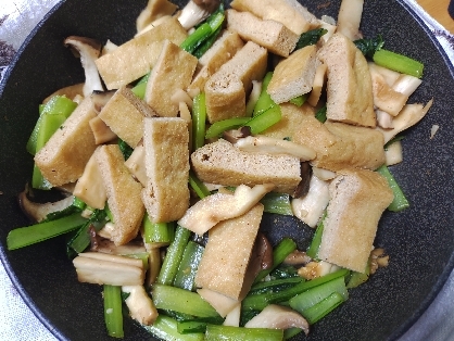 小松菜と油揚げの煮浸し