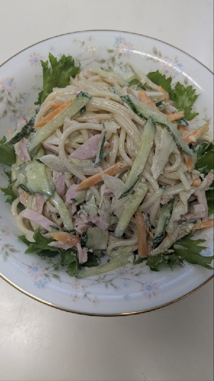 スパゲッティを冷水でしめること、からし&牛乳入れること、参考になりました！