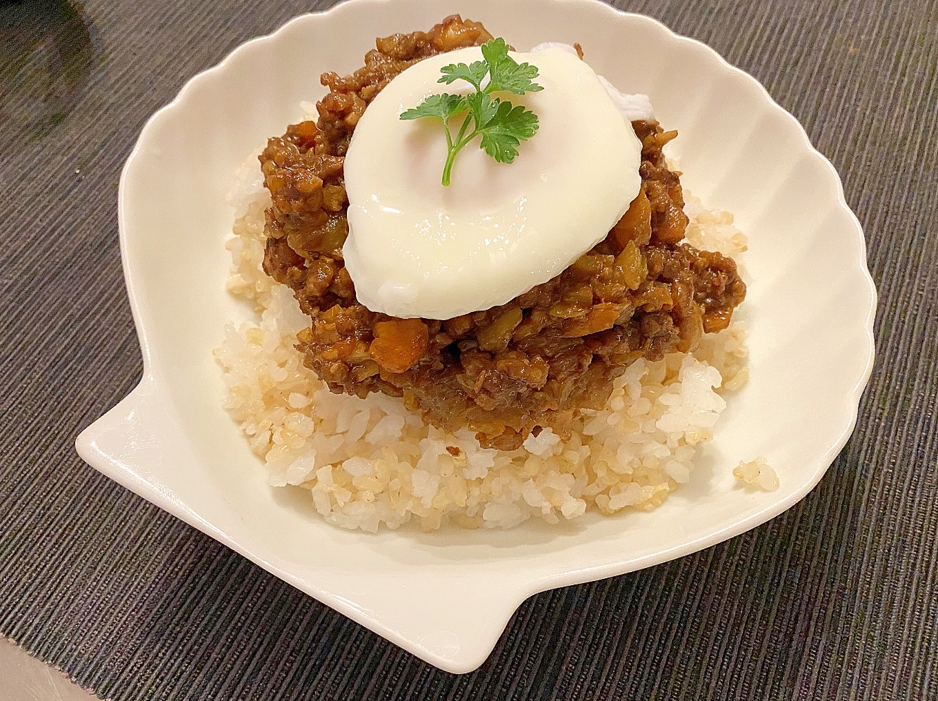 グルテンフリー、粉末ルーでキーマカレー