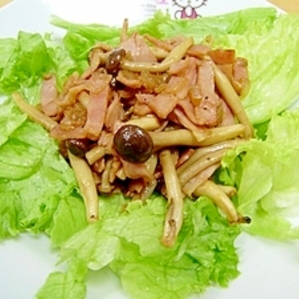 ベーコンとキノコのソテーをのせたレタスサラダ レシピ 作り方 By ちいずちいず 楽天レシピ ベーコンとキノコのソテーをのせたレタスサラダ レシピ 作り方 By ちいずちいず 楽天レシピ