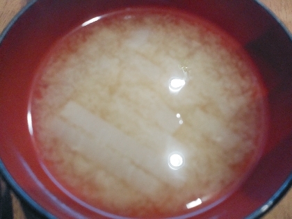 W出汁の大根の味噌汁