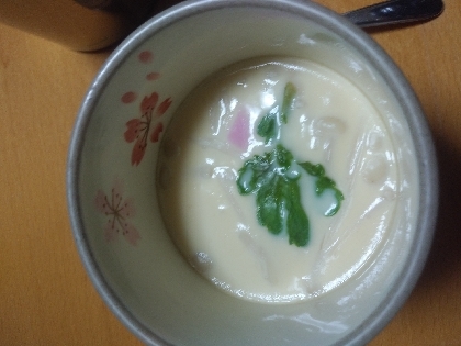 レンジで簡単！うどん入り茶碗蒸し(小田巻蒸し風)