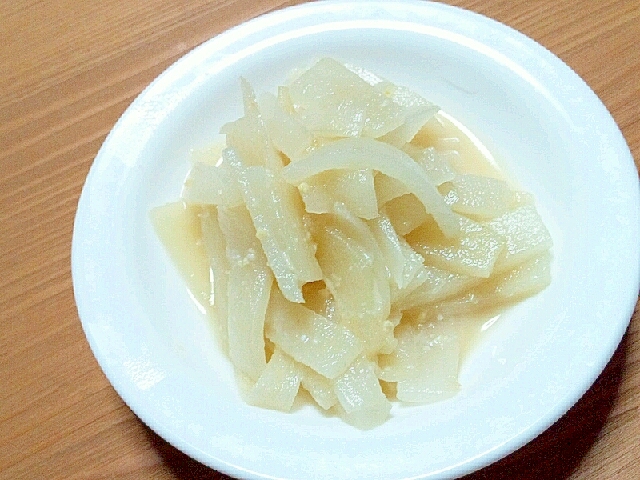 しゃきしゃき♪ヤーコンの辛子酢みそ和え