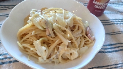 簡単♪牛乳と全卵☆★濃厚カルボナーラ★☆