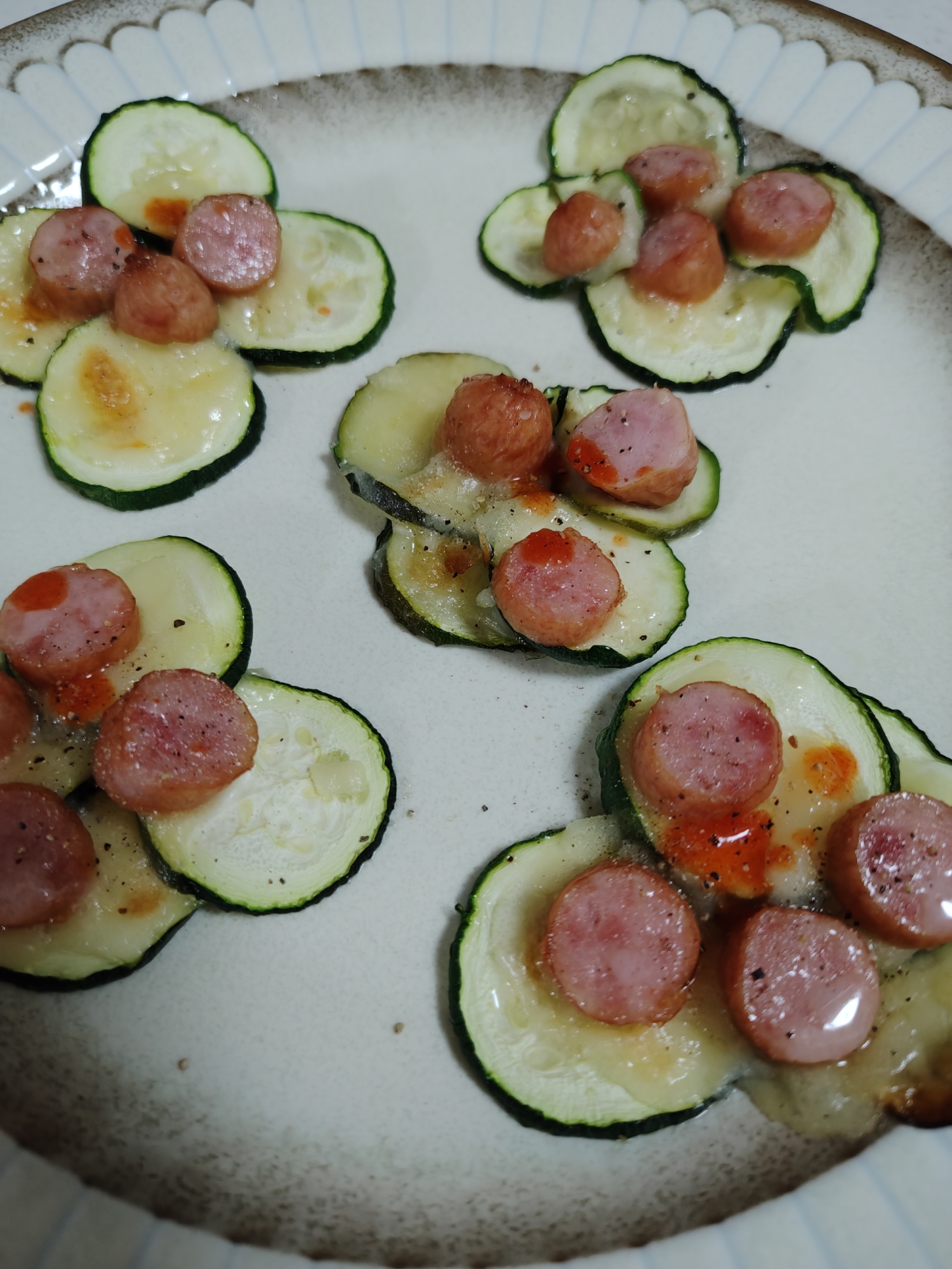トースターdeズッキーニのチーズ焼き☆