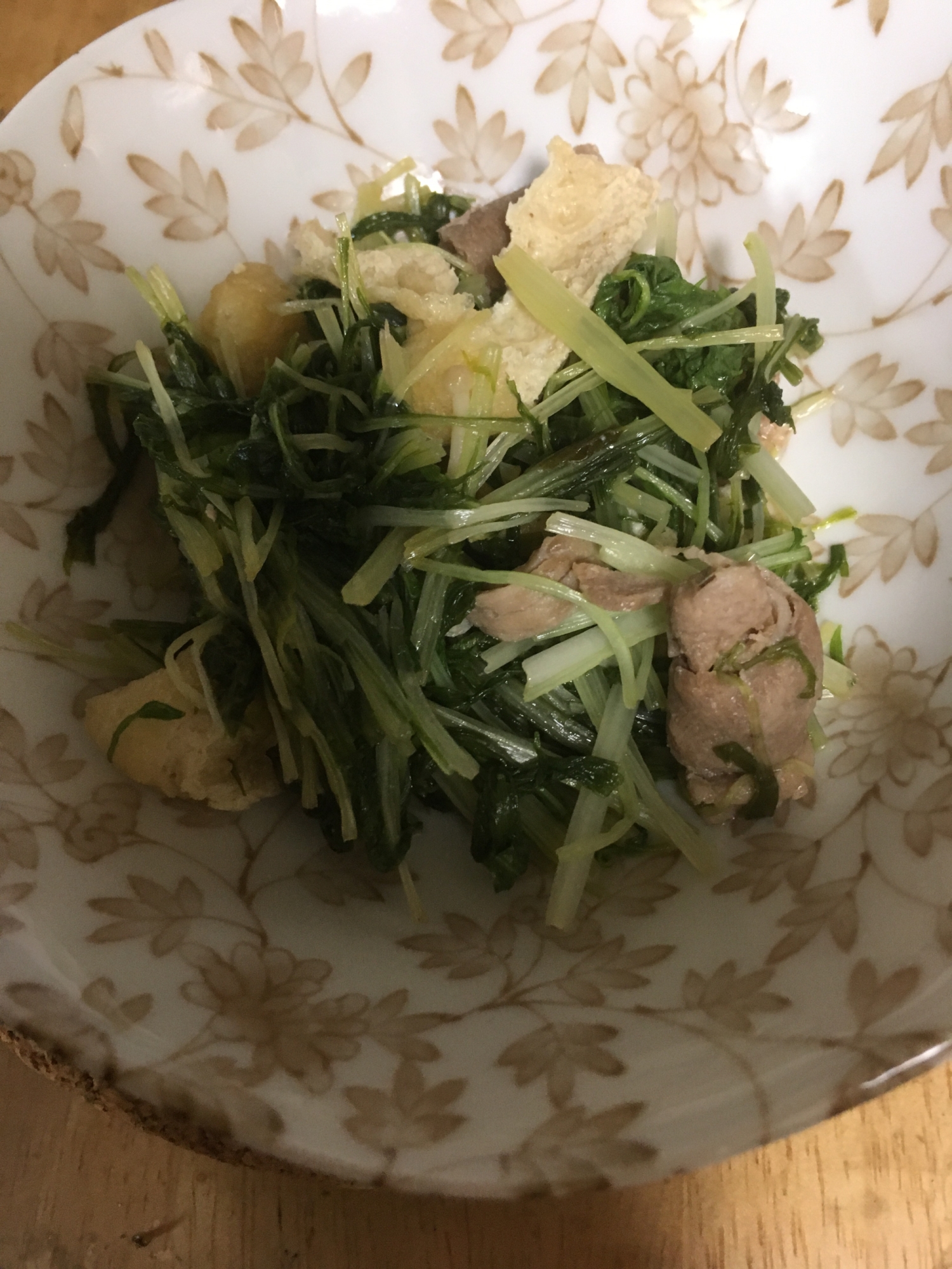 豚バラと水菜の炒め煮