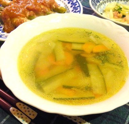 きゅうり入りコンソメスープ レシピ 作り方 By ココアケア 楽天レシピ