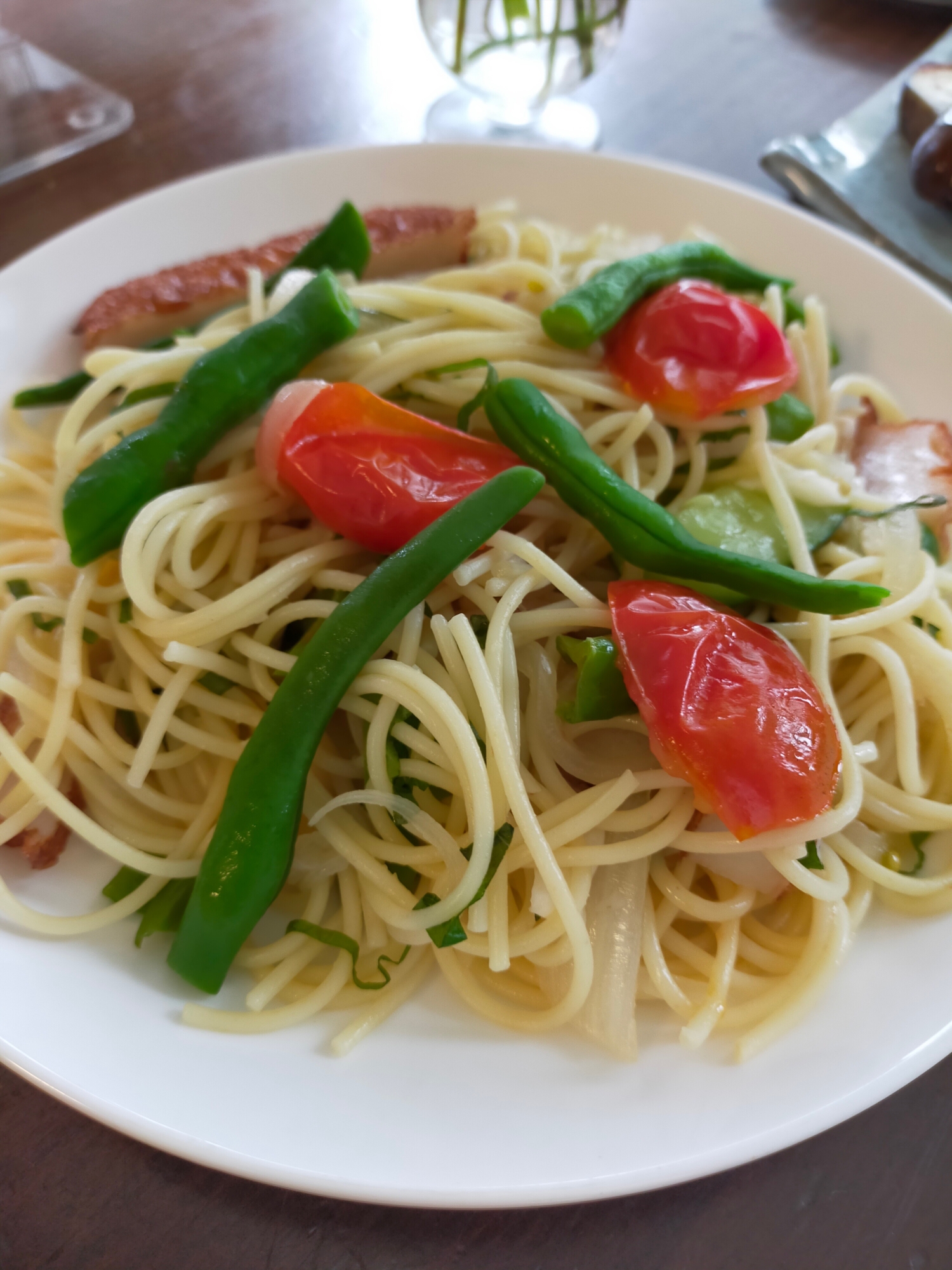 夏野菜のパスタ☆ペペロンチーノ