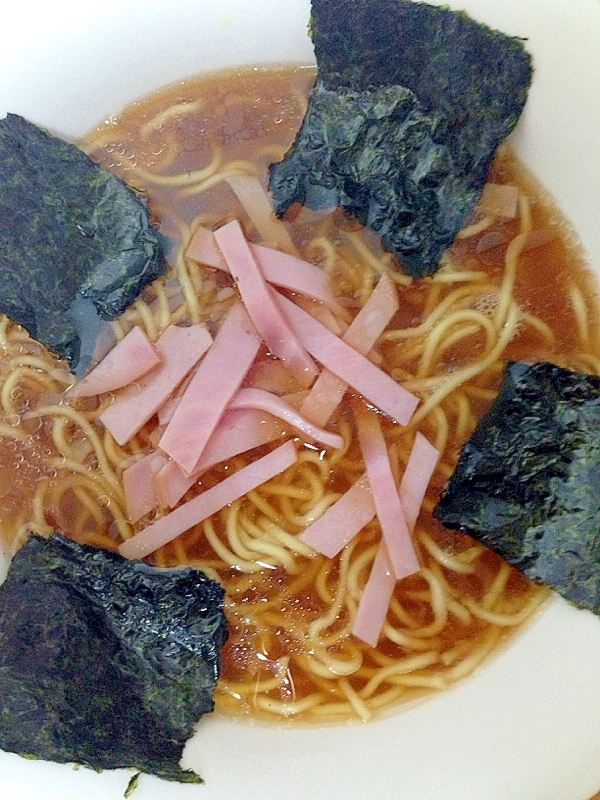 ハム海苔醤油ラーメン☆