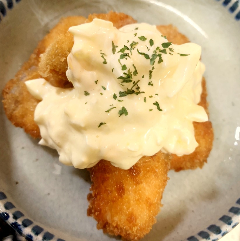 サーモンフライとタルタルソース