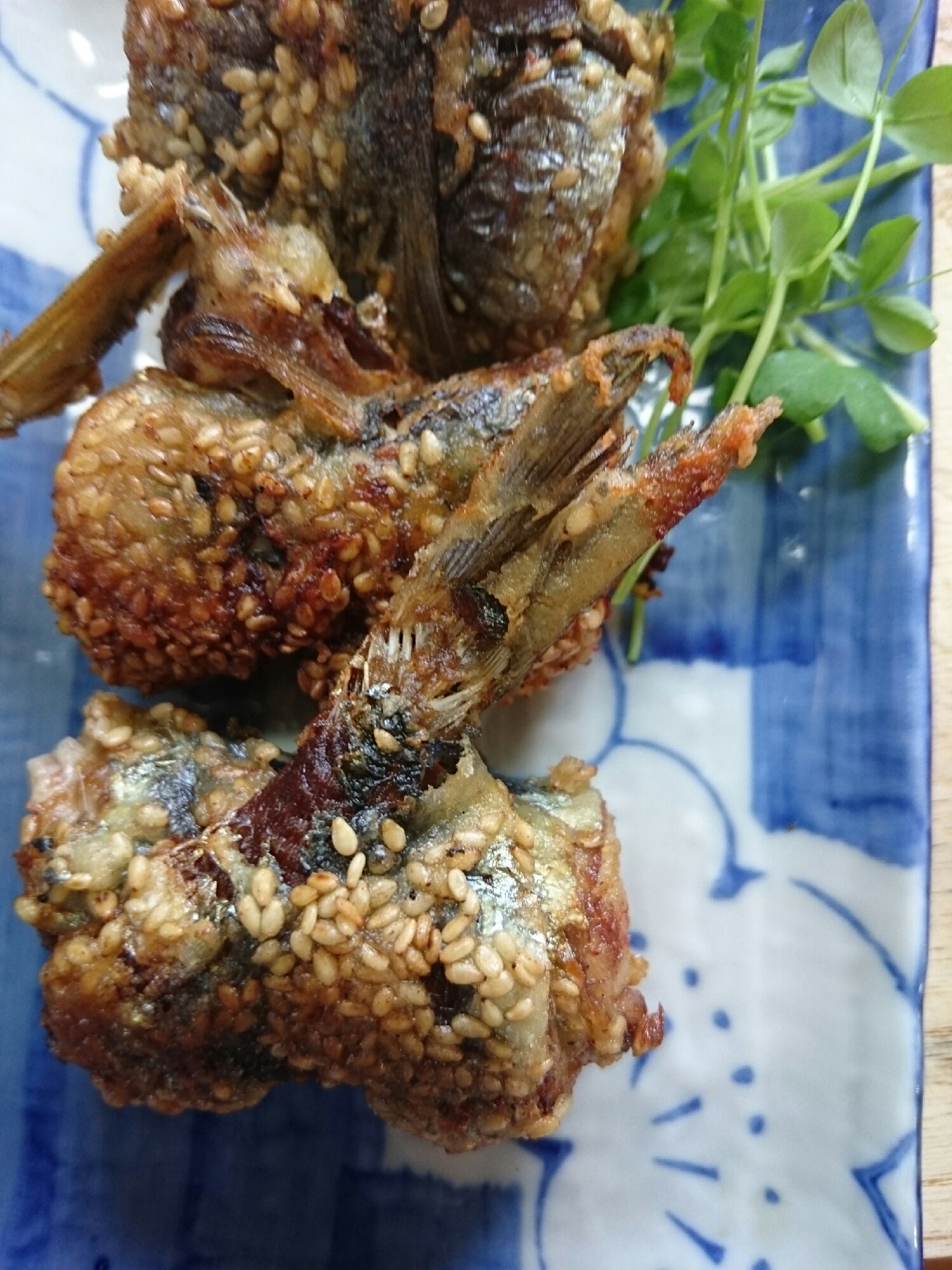 ゴマたっぷり 梅チーズいわし天 レシピ 作り方 By Randebu 楽天レシピ