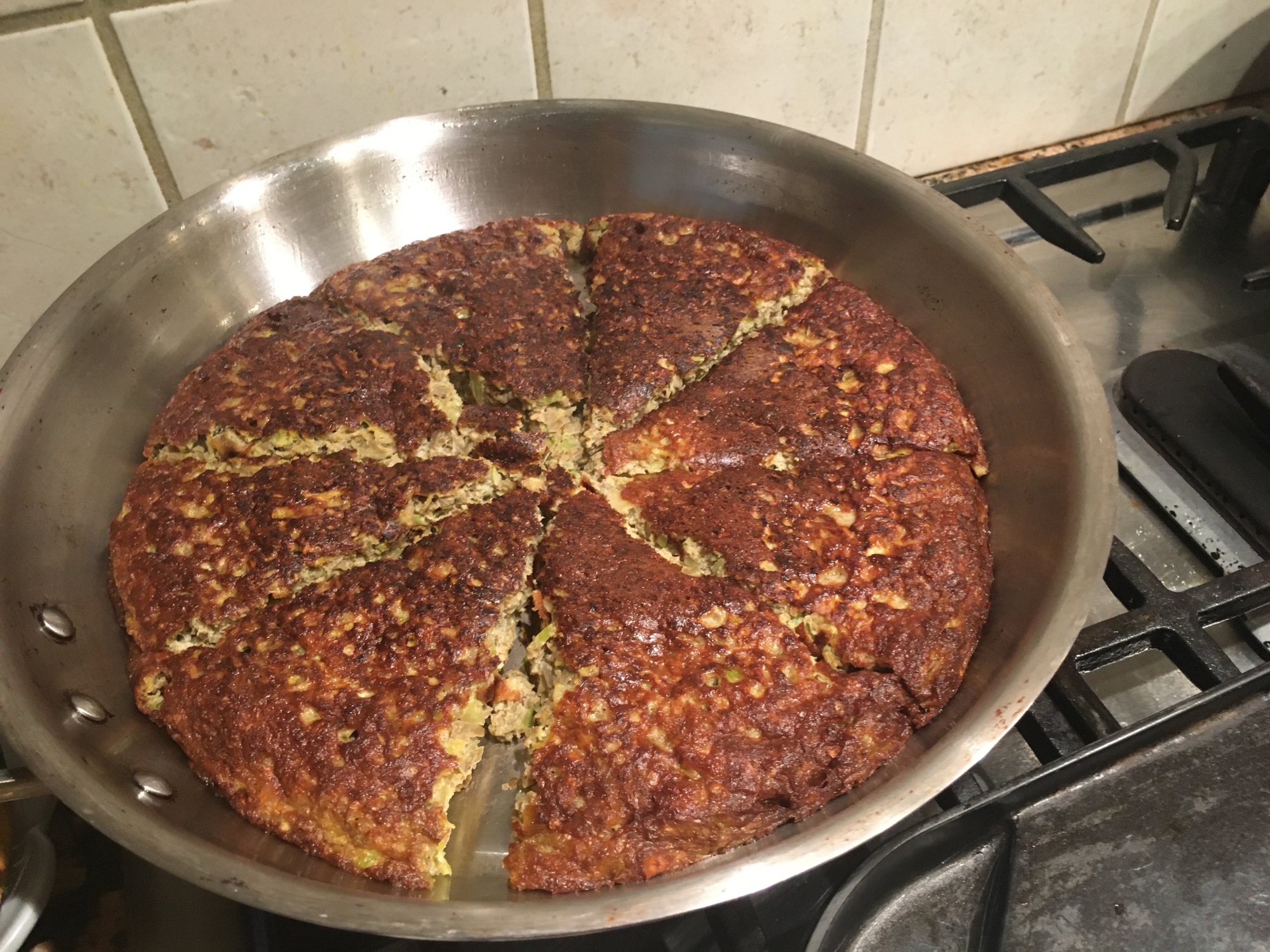 イラン料理⭐クク　茄子のオムレツ