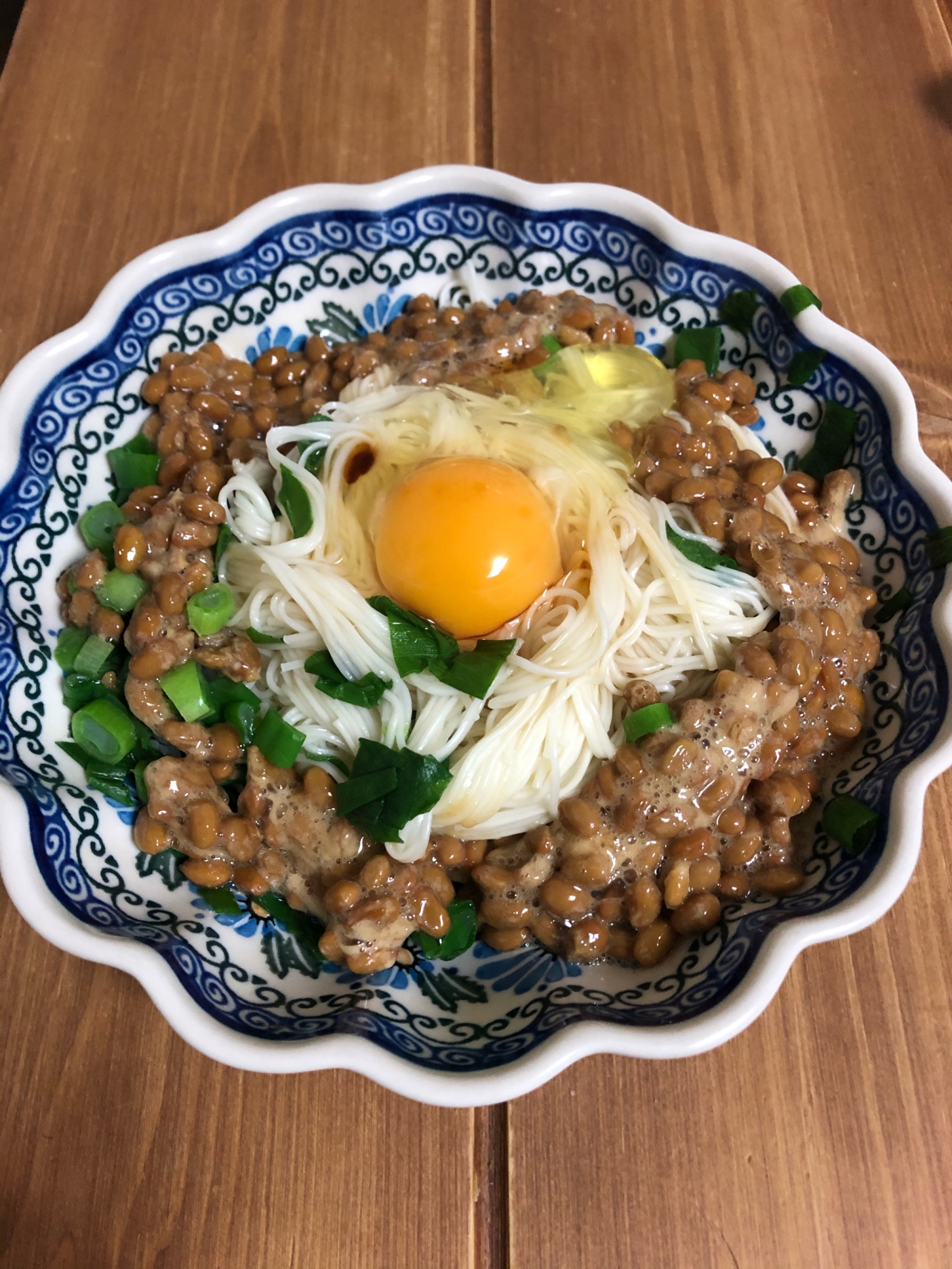 納豆卵素麺 レシピ 作り方 By Yavoo 楽天レシピ
