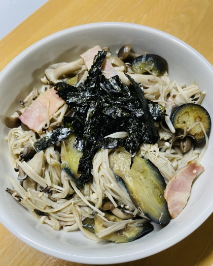 10分で! 茄子ときのこの和風パスタ