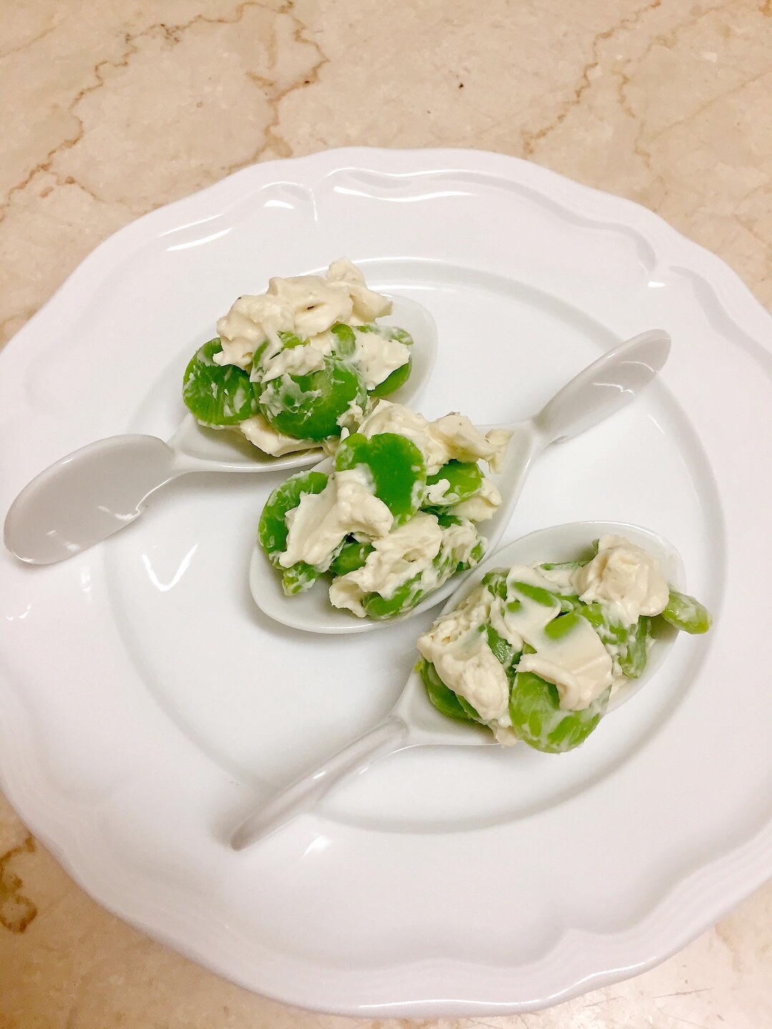 そら豆のクリームチーズ和え★ワインにぴったり♪