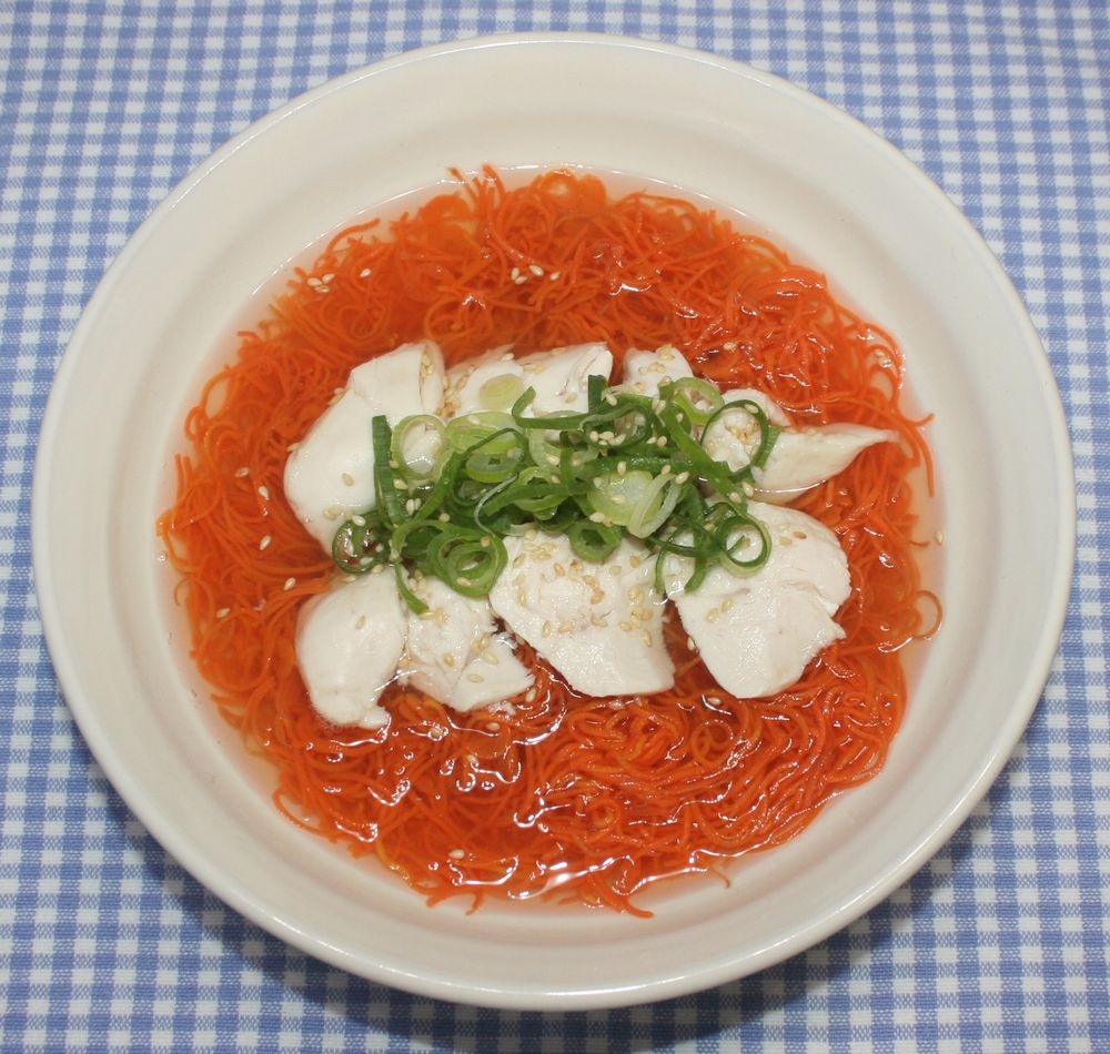 ドライベジヌードル乾燥野菜麺☆鶏白湯乾燥にんじん麺