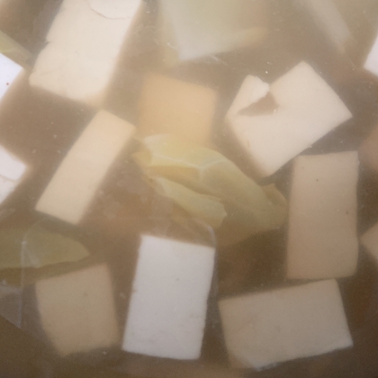 豆腐しめじ白菜のスープ