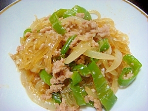 レンジｄｅ春雨の炒め物